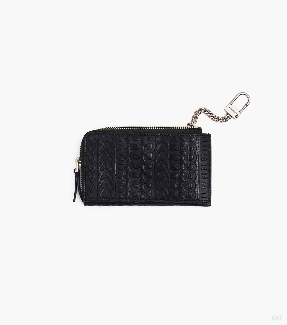 The Monogram Debossed J Marc Top Zip Multi Wallet