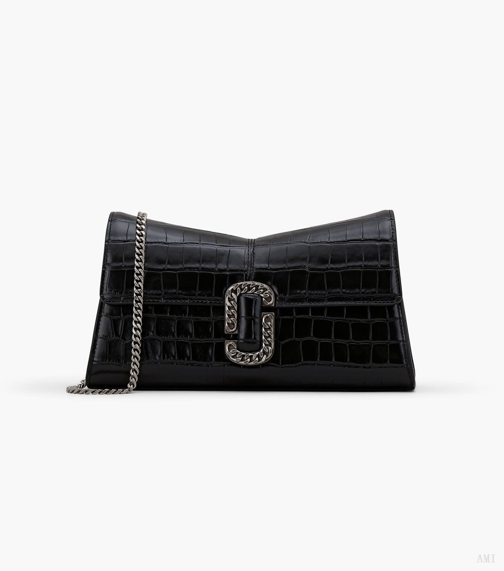 The Croc-Embossed St. Marc Convertible Clutch