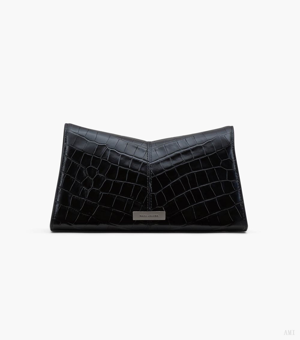 The Croc-Embossed St. Marc Convertible Clutch