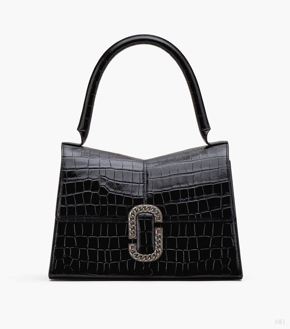 The Croc-Embossed St. Marc Large Top Handle