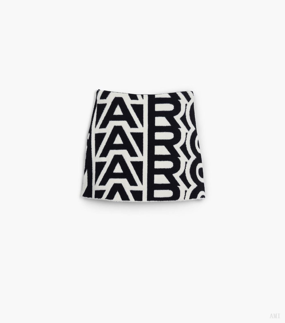 The Flock Monogram Mini Skirt