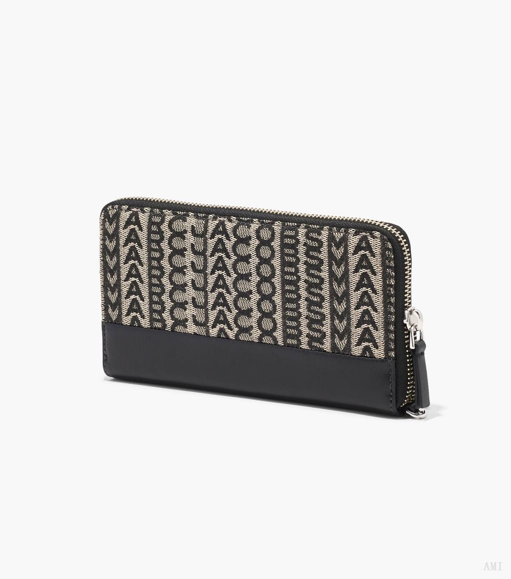 The Monogram Jacquard Continental Wristlet Wallet