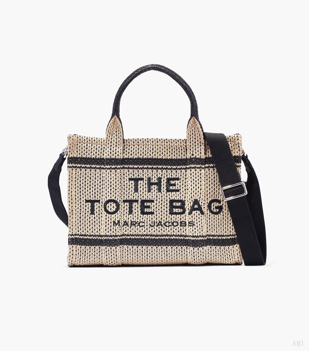 The Straw Jacquard Medium Tote Bag